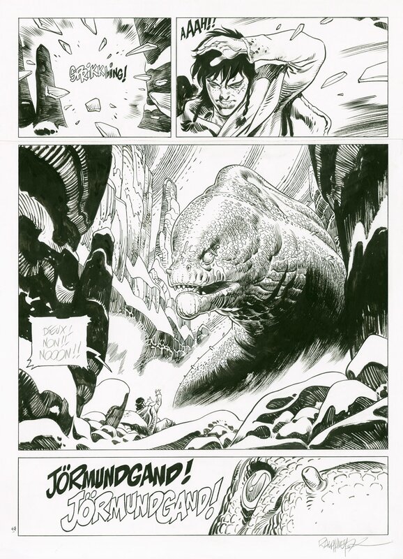 Ralph Meyer, Asgard - Le Serpent-Monde - Planche originale