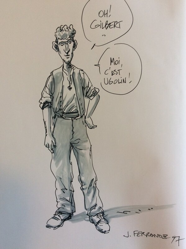 Jacques Ferrandez, Eau des collines - Gilbert - Sketch