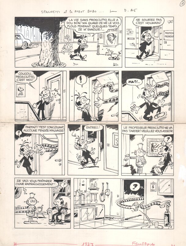 Spaguetti par Dino Attanasio - Planche originale