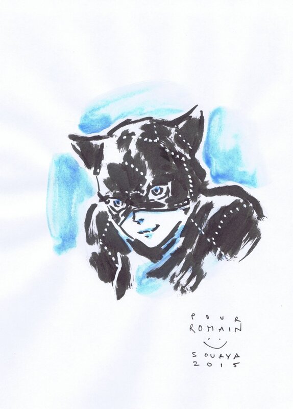 Catwoman par Sourya - Dédicace