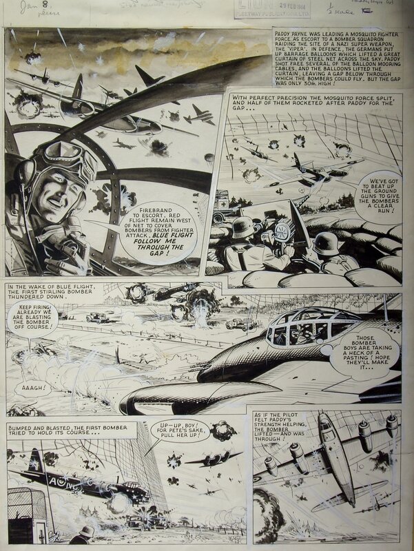 Paddy PAYNE par Joe Colquhoun - Planche originale