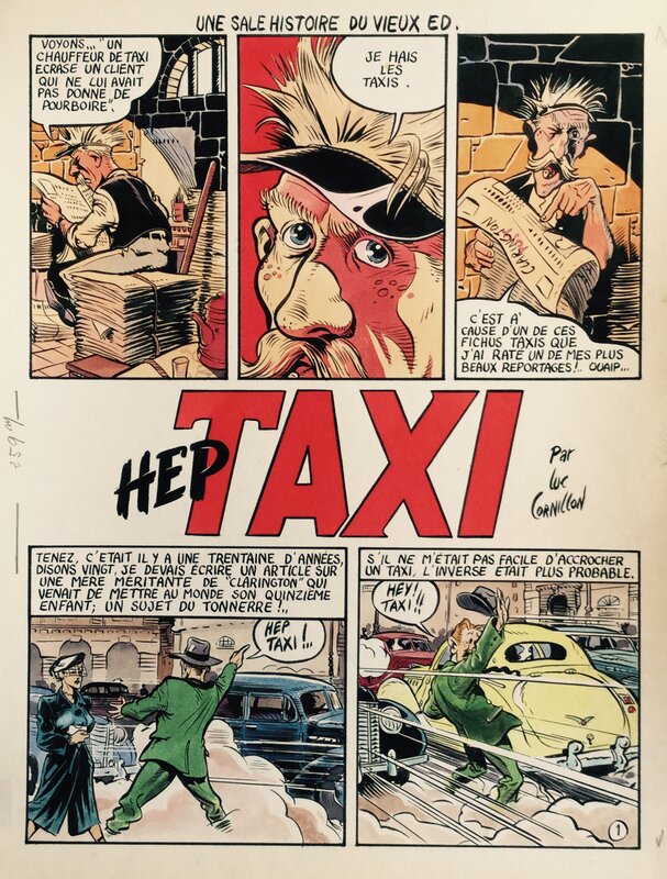 Hep TAXI ! par Luc Cornillon - Planche originale