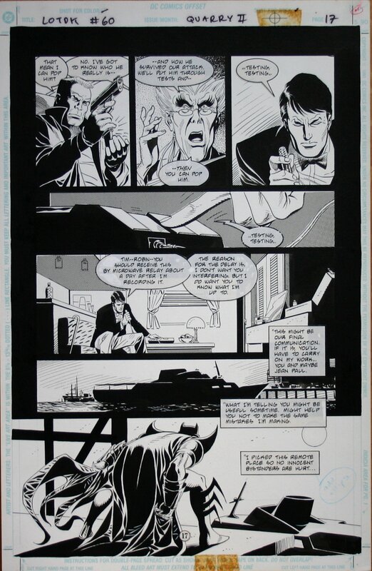 Eduardo Barreto. Batman - Legend Of The Dark Knight #60 - Planche originale