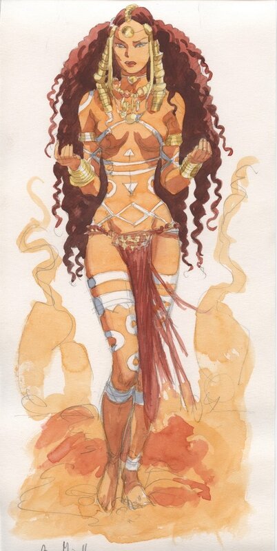 Ana Mirallès, Djinn - Illustration couleur - Original Illustration