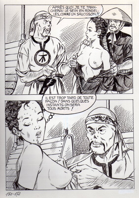 Alberto Del Mestre, Cheng Min - La Schiava n°28 page 172 (série jaune n°133) - Planche originale