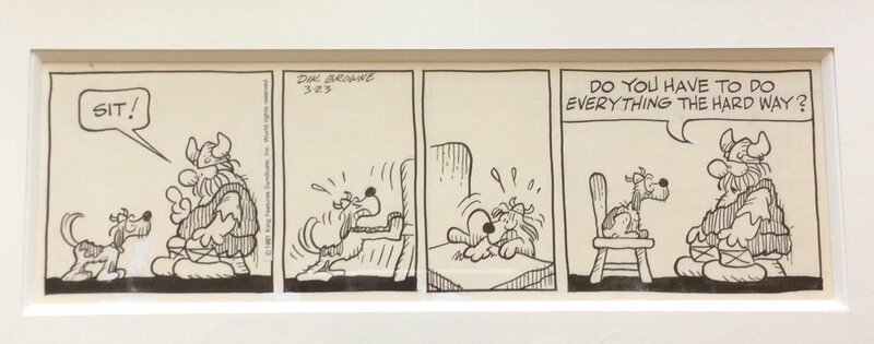 Dik Browne, Hägar Dünor - strip du 23 mars 1981 - Planche originale