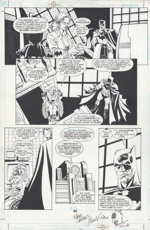 Paul C. Ryan, John Floyd, Devin Grayson, Bill Dokley, Gotham Knight, 6, pag. 20 - Planche originale