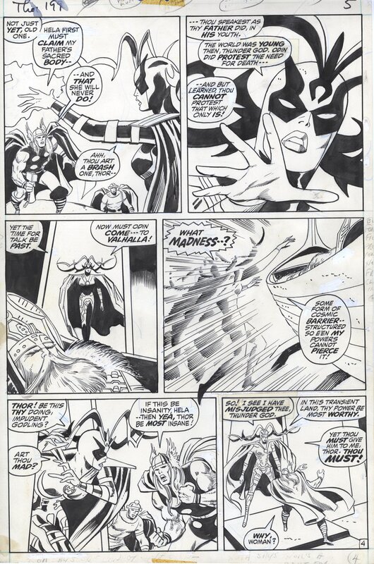 John Buscema, Vince Colletta, Thor, Issue 199, page 4 - Planche originale