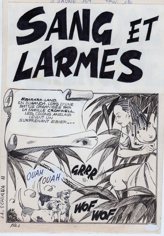 Alberto Del Mestre, Sang et larmes - La Schiava n° 37 (série jaune n°142) - Comic Strip