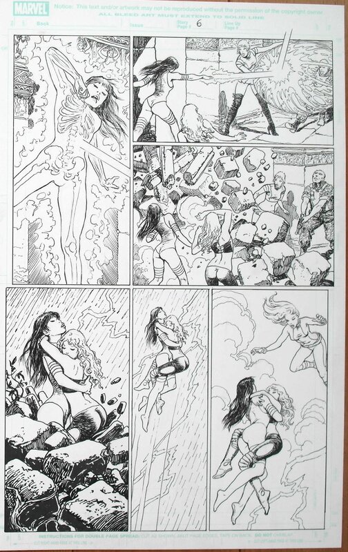 X-Women Page 6 par Milo Manara, Chris Claremont - Planche originale