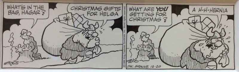 Dik Browne, Hägar Dünor - strip du 20 décembre 1986 - Comic Strip