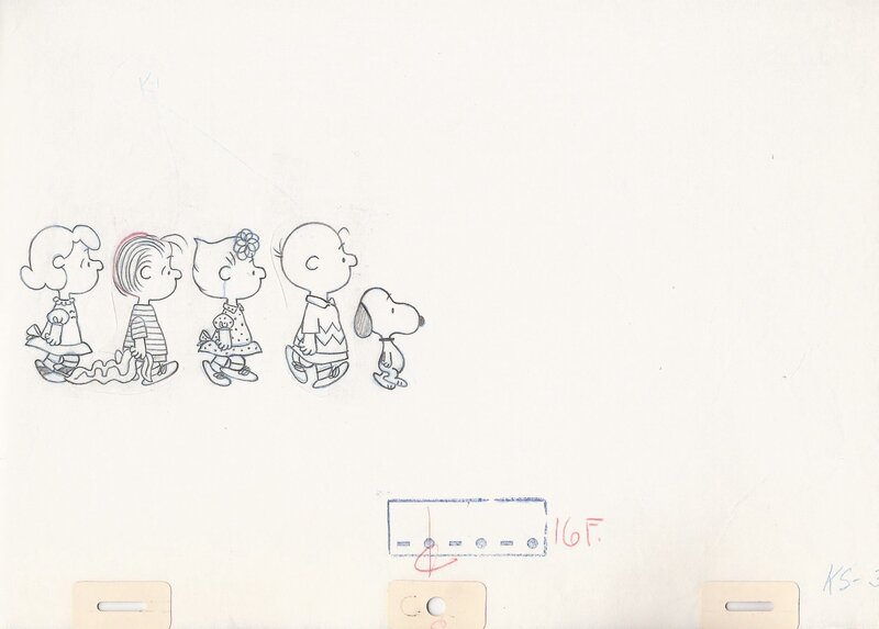 Peanuts Gang by Bill Melendez Productions, Charles M. Schulz - Original art