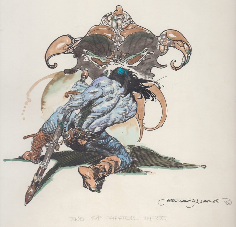 Conan. par Esteban Maroto - Illustration originale