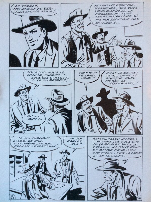 André Oulié, Moreau de Tours, Les aventures de Zorro - Justice de l'Ouest - Planche originale