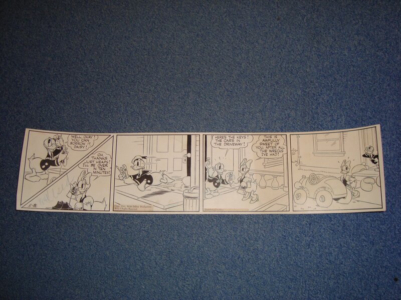 Donald DUCK par Al Taliaferro, Walt Disney - Planche originale