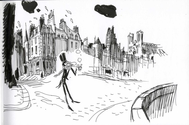 Baudelaire by Daniel Casanave - Sketch