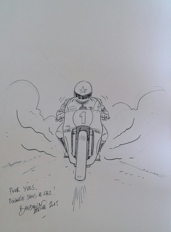 Rider On The Storm par Baudouin Deville - Dédicace