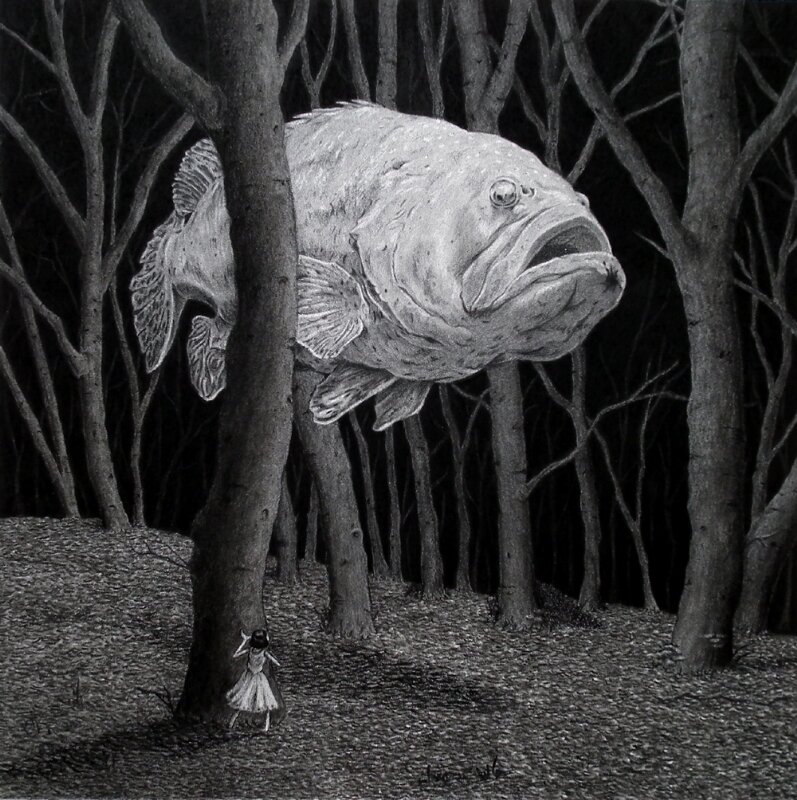 Ghost Fish par Chris Odgers - Illustration originale