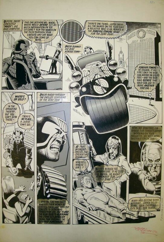 Judge Dredd - The Forever Crimes by Brian Bolland - 2000AD Prog 120 - Comic Strip