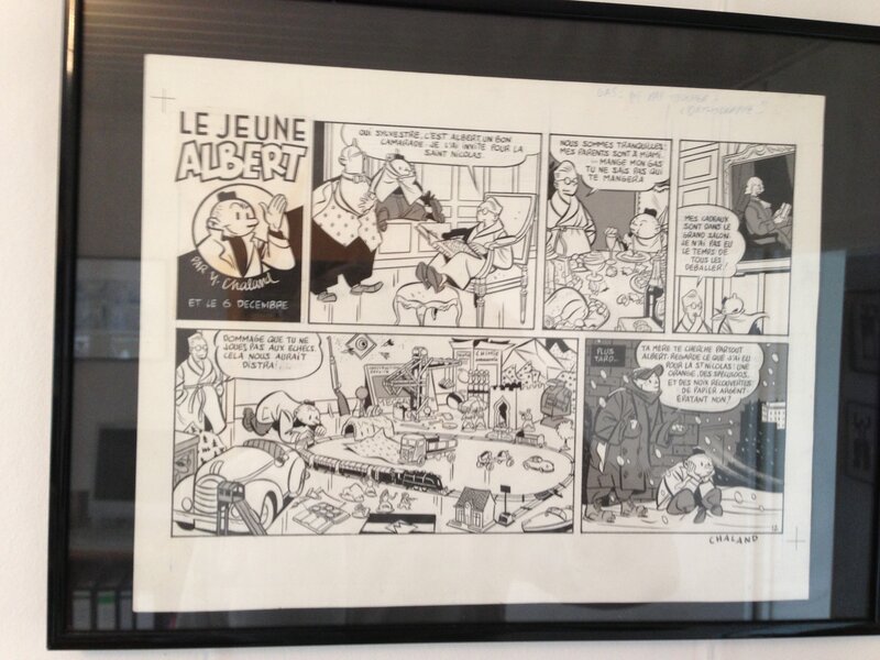 Yves Chaland, Le jeune albert et le 6 decembre - Planche originale