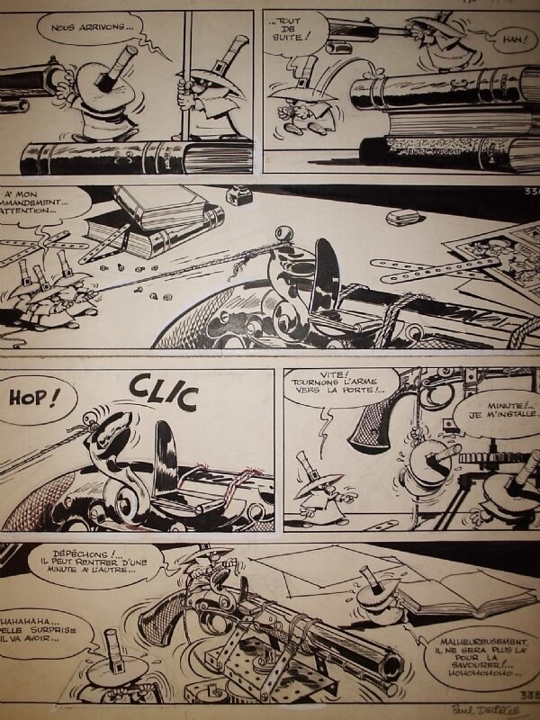 Paul Deliège, Arthur Piroton, Les Krostons n° 0, «  La Menace des Krostons », planche 33, 1969. - Comic Strip