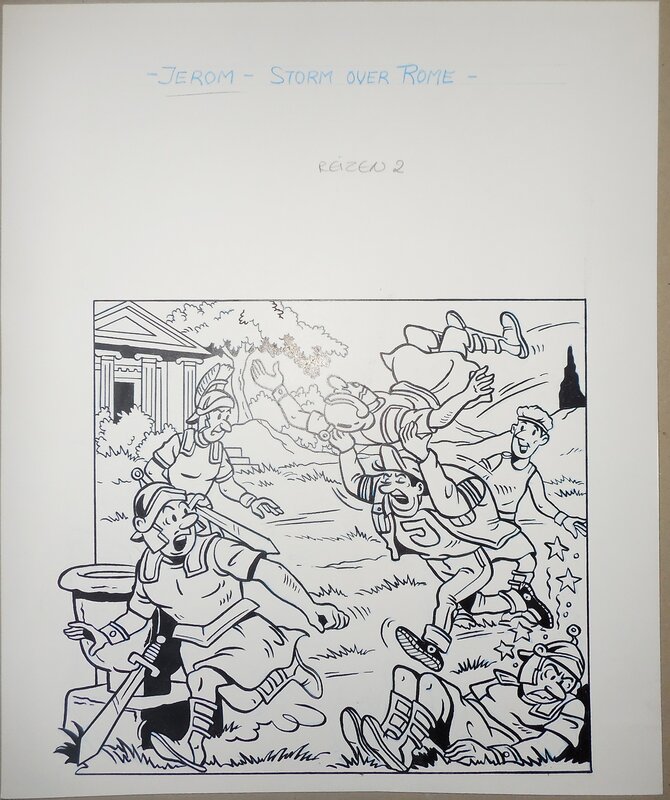 Studio Vandersteen, Jerom 2 - Storm over Rome - Couverture originale