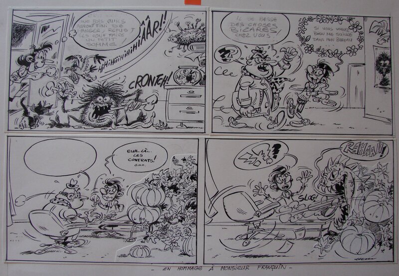 Hommage à franquin by Joalbanese - Original Illustration