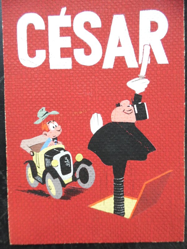 Maurice Tillieux, Couverture César- gag de poche - Original Cover