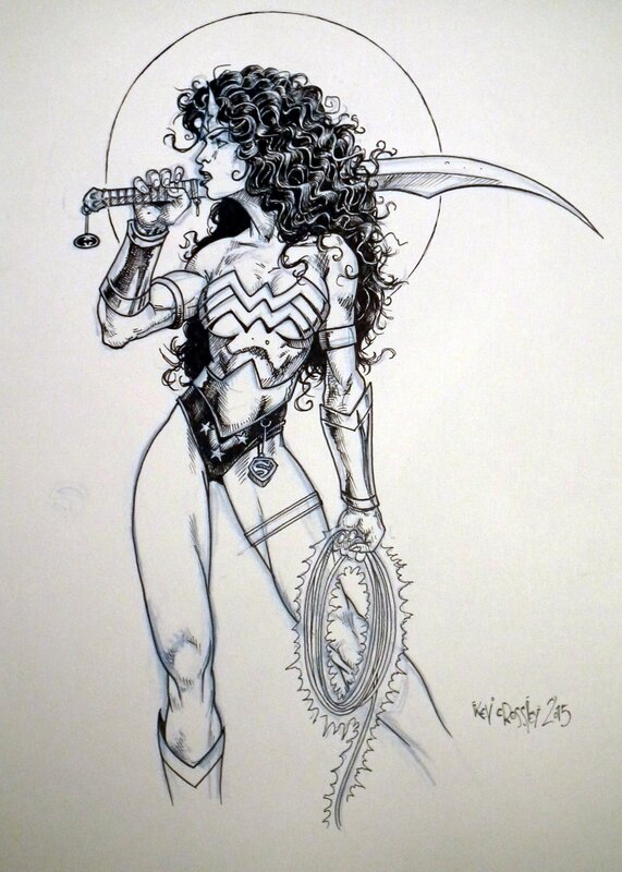 Wonder Woman by Kev Crossley - Illustration originale
