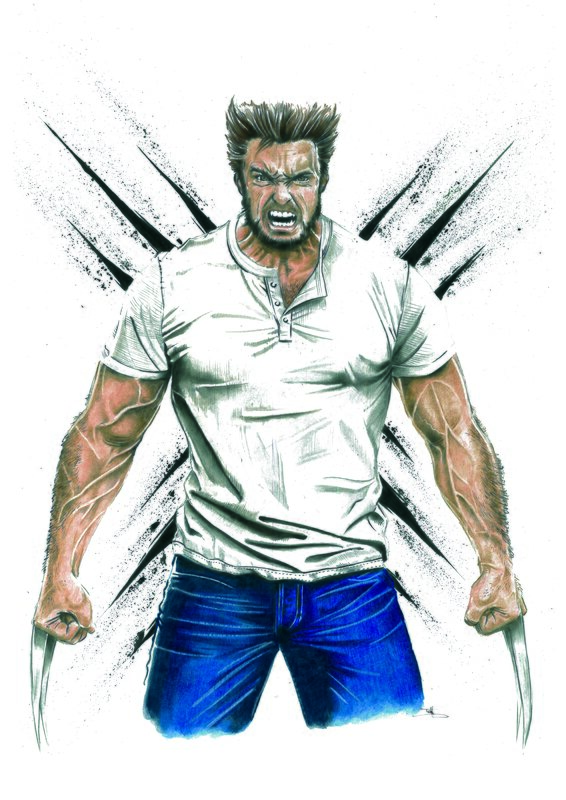 Tom Chanth, Illustration de Wolverine - Illustration originale