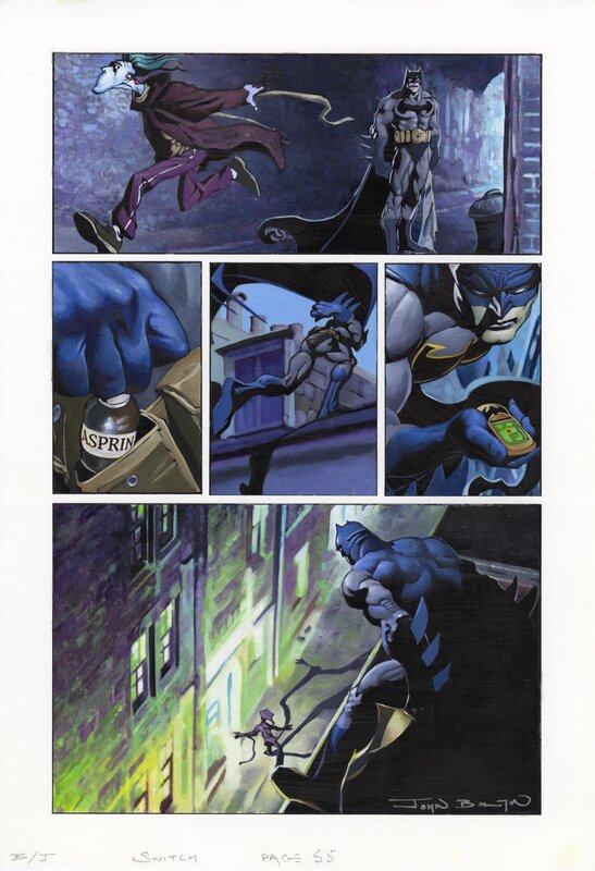 John Bolton, Batman/joker - Switch - Issue 1 - Page 55 - Planche originale