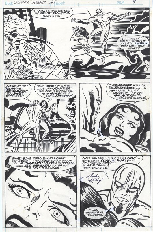 Jack Kirby, Joe Sinnott, Stan Lee, Silver Surfer Graphic Novel Page 9 - Comic Strip