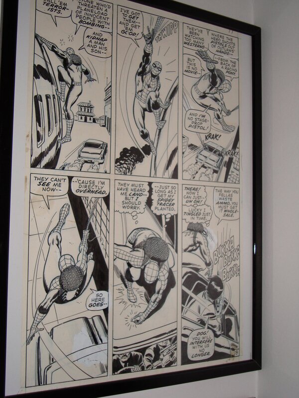 Spiderman par John Romita, Sal Buscema, Stan Lee - Planche originale