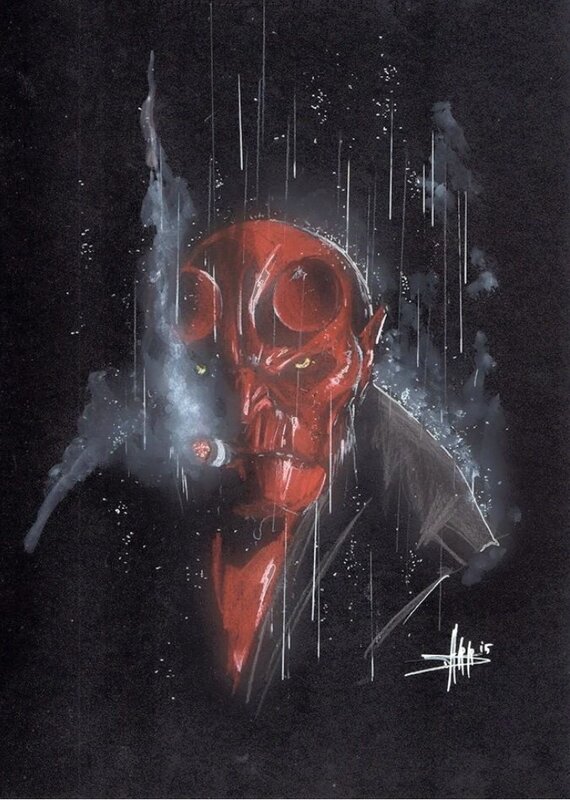 Hellboy par Anthony Daar - Illustration originale
