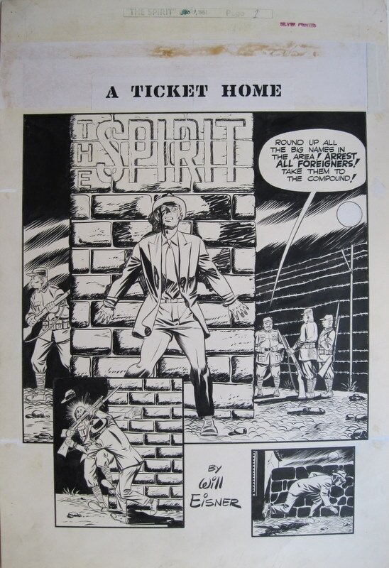 Will Eisner, The spirit - A ticket home page 1 - Planche originale