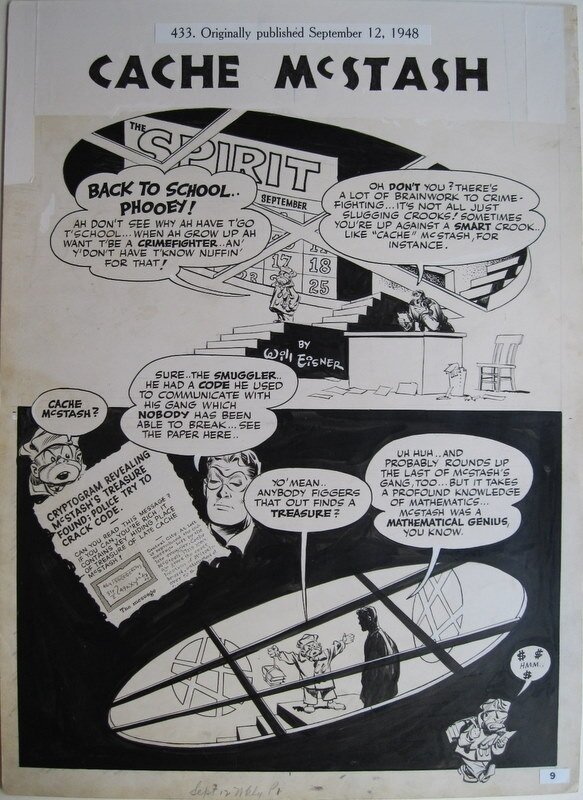 Will Eisner The Spirit Cache Mcstash Planche Originale