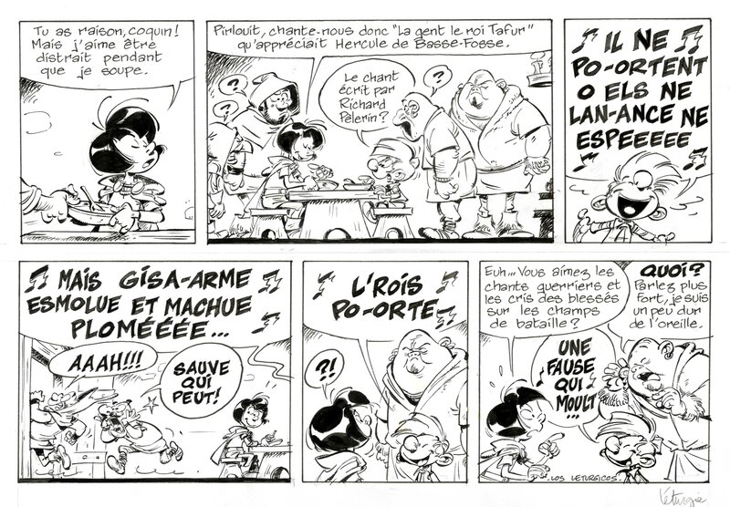 Simon Léturgie, Johan en Pirrewiet - Johan et Pirlouit - Comic Strip