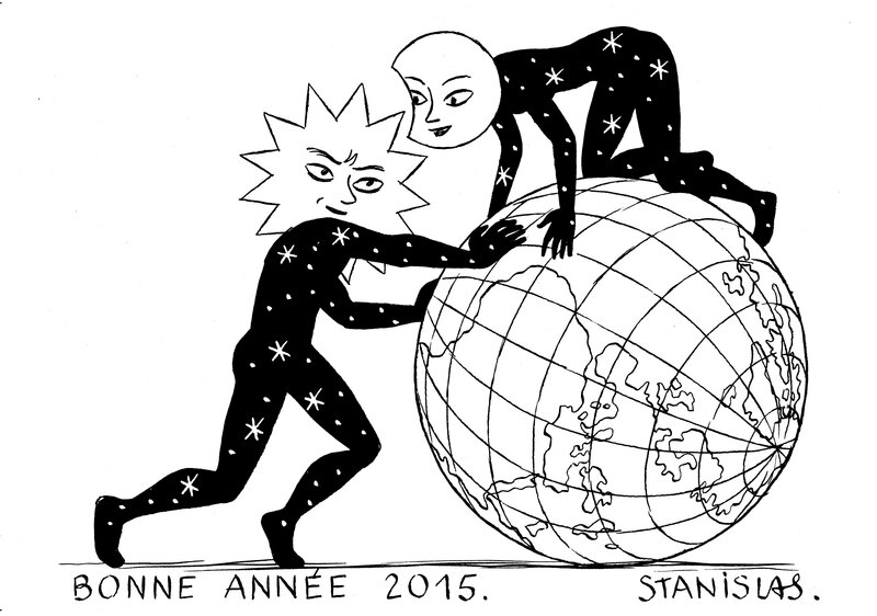 Bonne Année 2015 par Stanislas - Illustration originale