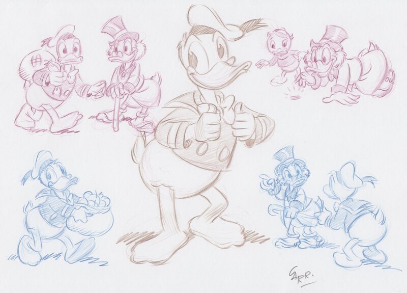 Disney, Donald Duck by Antonio Pérez Carrillo - Original art