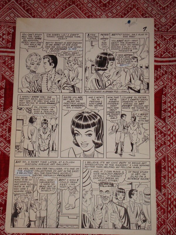 Spiderman par Steve Ditko, Stan Lee - Planche originale