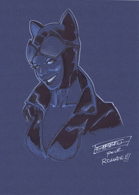 Catwoman par Fabbri - Sketch