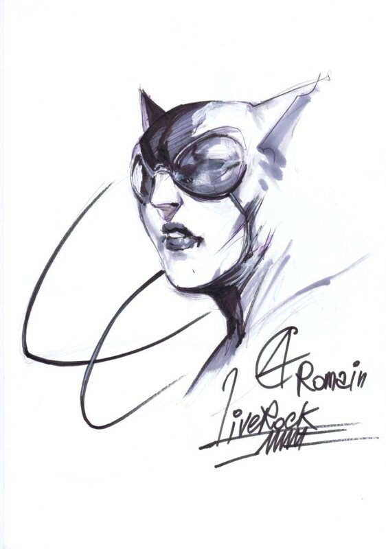 Catwoman par Mattina - Dédicace