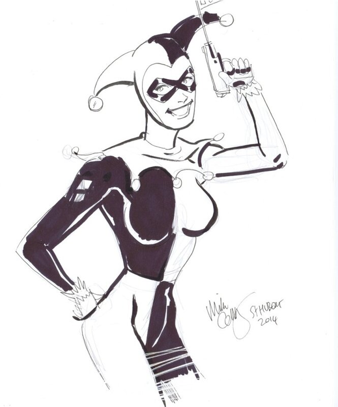 Harley Quinn par Collins by Mike Collins - Sketch