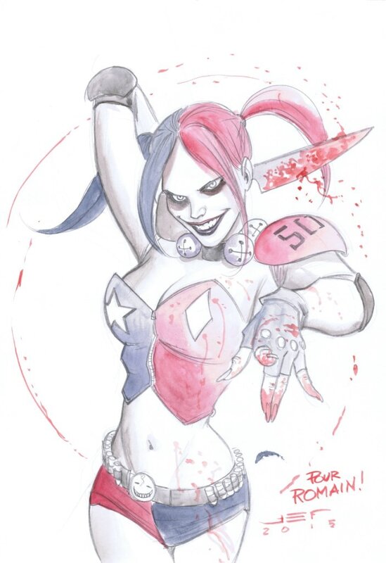 Harley Quinn par Ferreyra - Dédicace