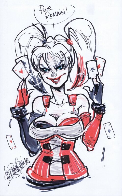 Harley Quinn par Follini - Sketch