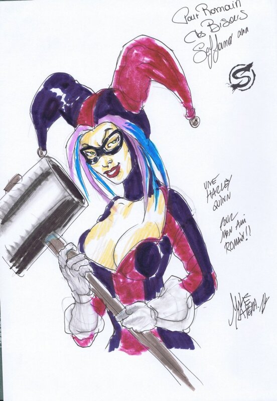 Harley Quinn par Ratera - Dédicace