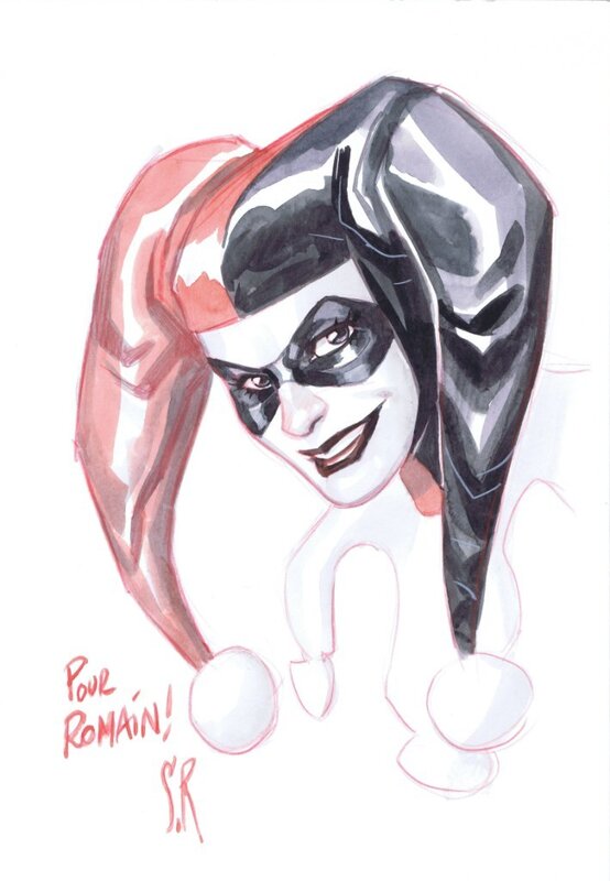 Harley Quinn par Roux - Dédicace