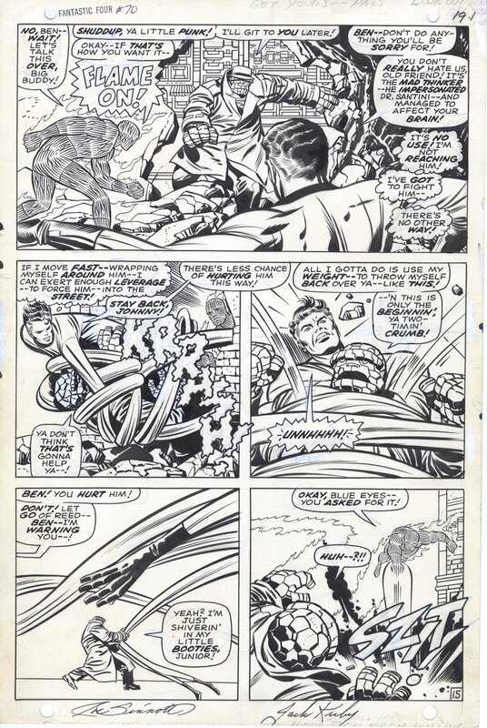 Jack Kirby, Joe Sinnott, Fantastic Four Issue 70 - Pl19 - Planche originale