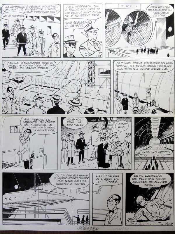 Maurice Tillieux, Gil Jourdan  Chaud et Froid - Planche originale