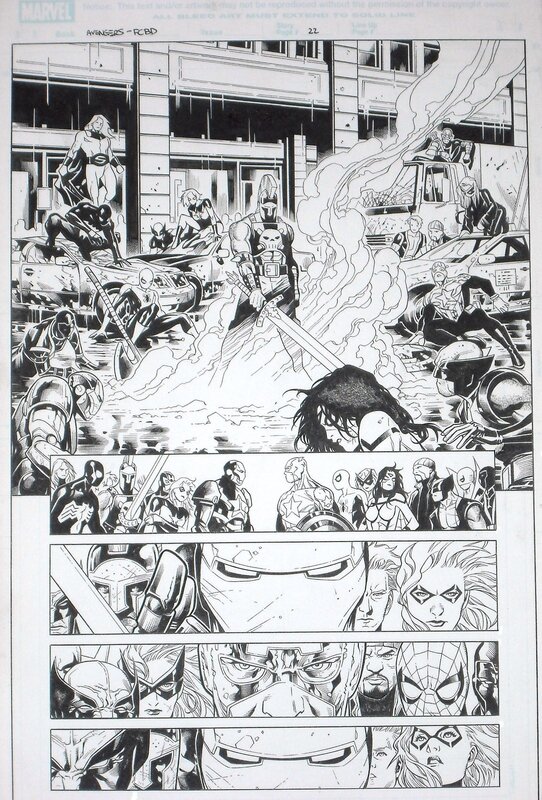 Jim Cheung, Avengers FCBD page 22 - Planche originale